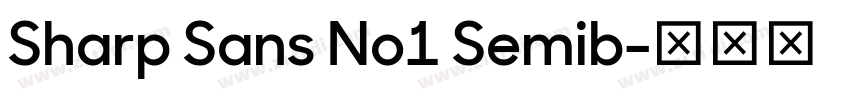 Sharp Sans No1 Semib字体转换